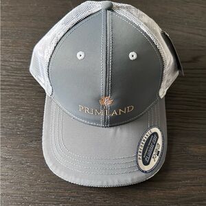 Head Gray and White Mesh Cap